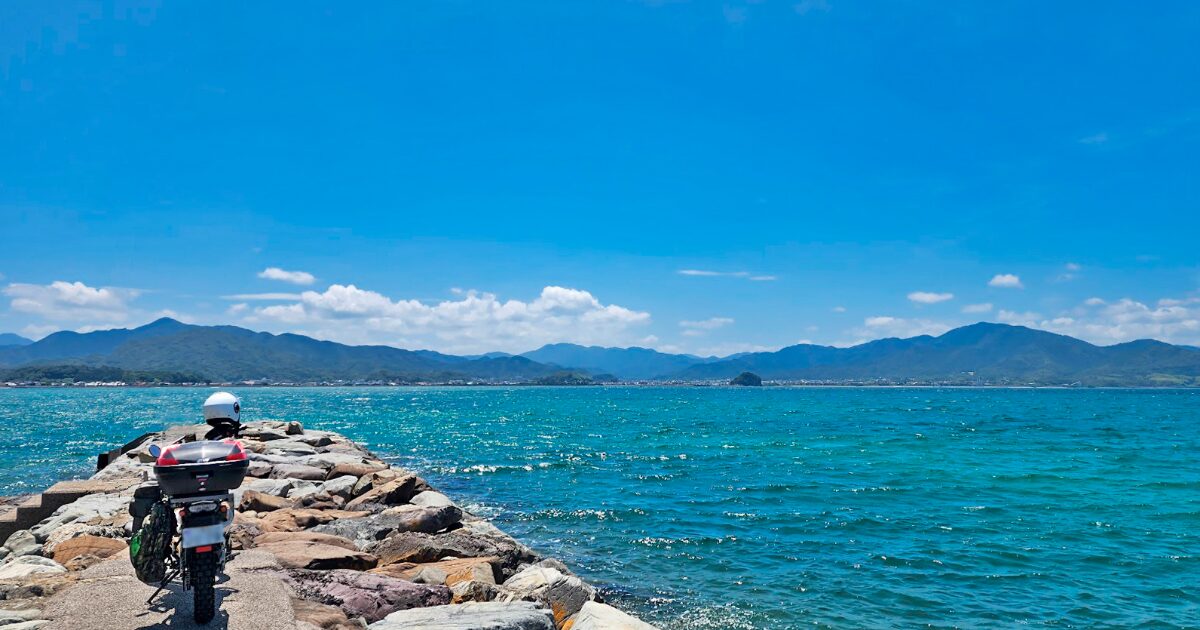 海とバイク